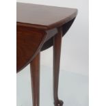 GEORGE II RED WALNUT GATELEG TABLE