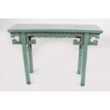 PAINTED HARDWOOD CHINESE CONSOLE TABLE