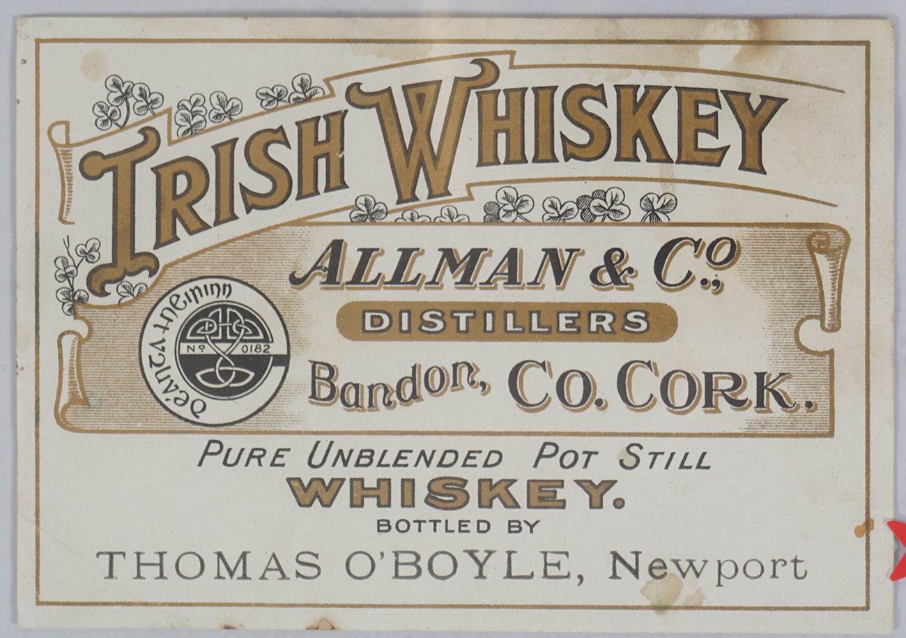 RARE COLLECTION OF IRISH WHISKEY LABELS - Image 12 of 16