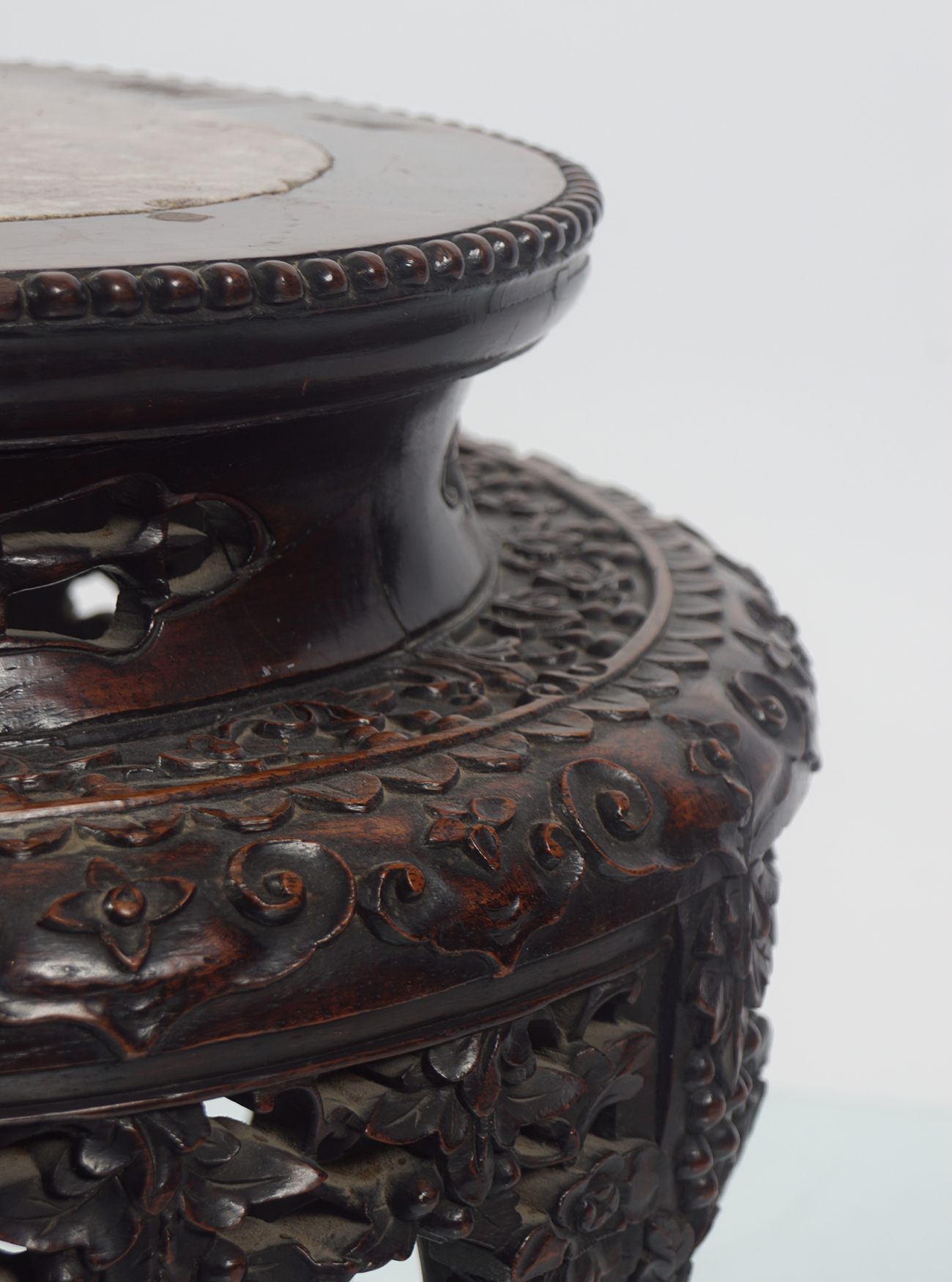 19TH-CENTURY CHINESE HARDWOOD STAND - Image 4 of 5