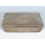 LARGE SILVER CIGAR BOX