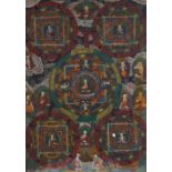 QING PERIOD SINO TIBETAN THANGKA