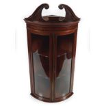 EDWARDIAN PERIOD MAHOGANY AND MARQUETRY CABINET