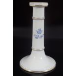 RARE FIRST PERIOD BELLEEK CRESTED CANDLESTICK