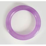 CHINESE PURPLE JADE BANGLE