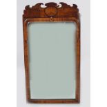 18TH-CENTURY WALNUT & INLAID FRAMED PIER MIRROR