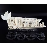 19TH-CENTURY IVORY IMPERIAL BOAT