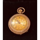 WITHDRAWN_ 9CT YELLOW GOLD SWISS POCKET WATCH