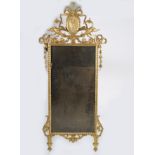 18TH-CENTURY IRISH GILT FRAMED PIER MIRROR