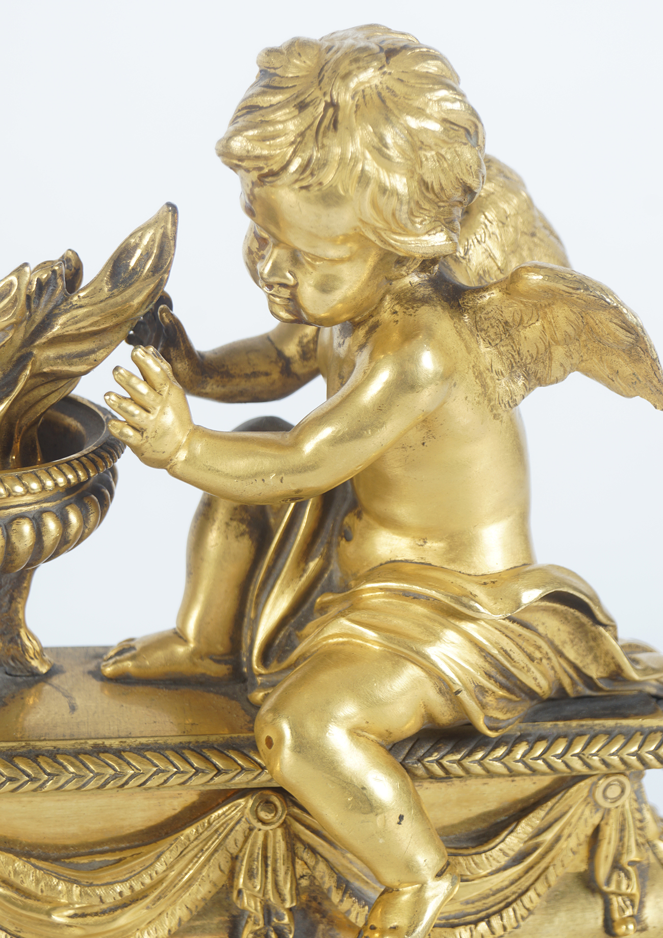 PAIR OF REGENCY ORMOLU FIRE DOGS - Image 5 of 5