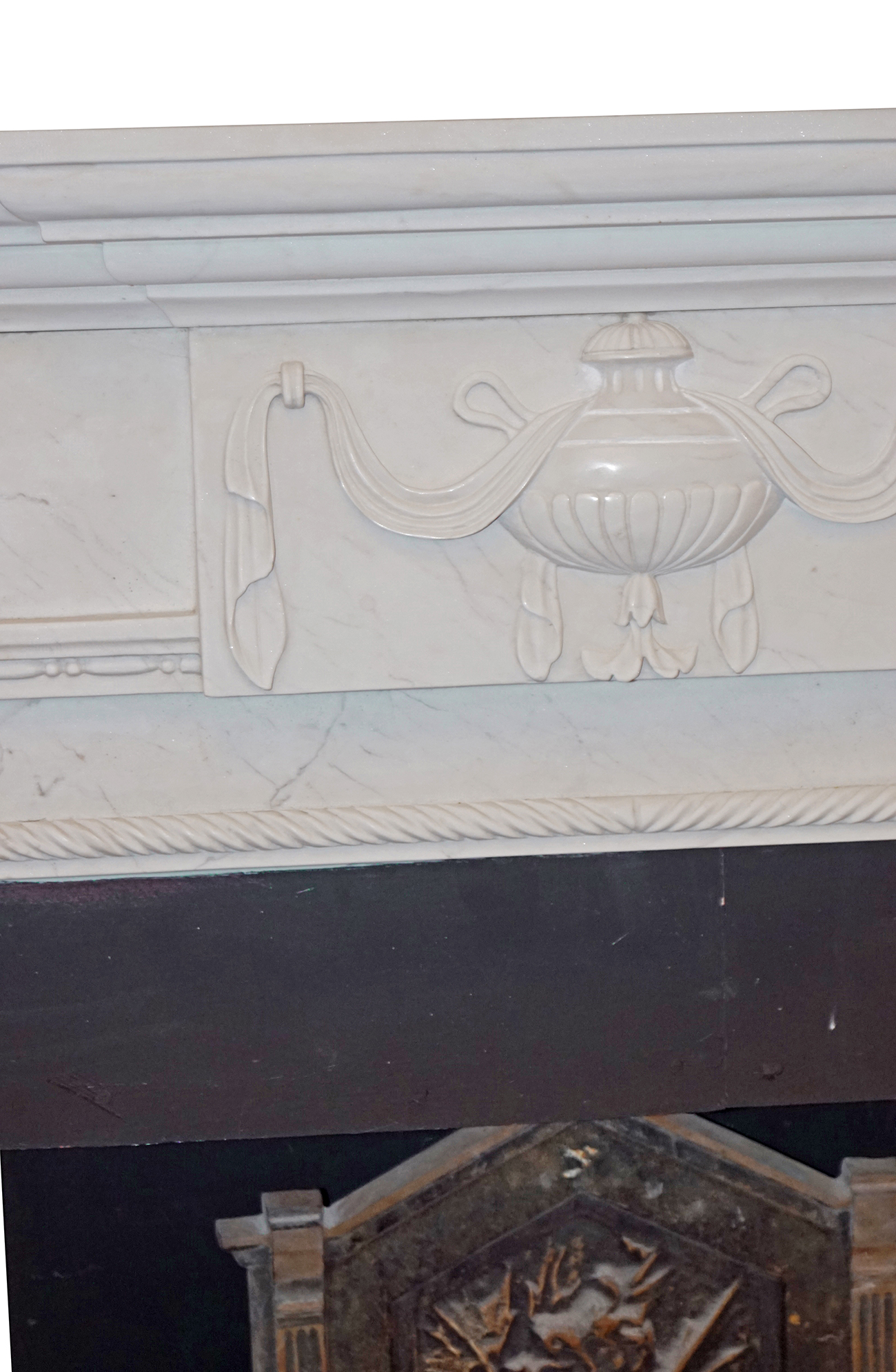 LARGE NEO-CLASSICAL MARBLE CHIMNEY PIECE - Image 2 of 2