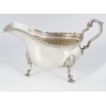 SILVER SAUCE BOAT