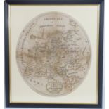 EARLY 19TH-CENTURY EMBROIDERED MAP OF EUROPE