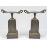 PAIR OF REGENCY BRONZE TAZZAS