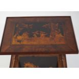 19TH-CENTURY SWISS WALNUT AND MARQUETRY TABLE