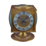 REVOLVING LIBRARY COMBINATION CLOCK & BAROMETER