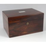 WILLIAM IV ROSEWOOD LADIES JEWELERY BOX