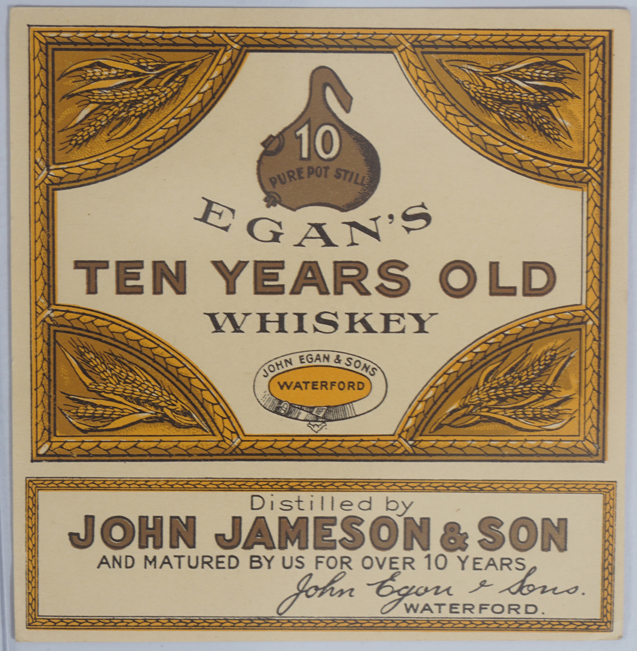 RARE COLLECTION OF IRISH WHISKEY LABELS - Image 9 of 16