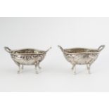 PAIR OF GERMAN SILVER SALTS