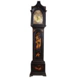 GEORGE III PERIOD LACQUERED LONGCASE CLOCK