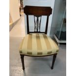 SET OF 6 GEORGE III PERIOD HEPPLEWHITE CHAIRS