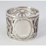 CELTIC REVIVAL IRISH SILVER NAPKIN HOLDER