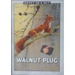 WALNUT PLUG ADVERTISEMENT SIGN