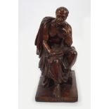 19TH-CENTURY CARVED WOOD SCULPTURE