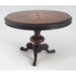 19TH-CENTURY MINIATURE WALNUT TABLE