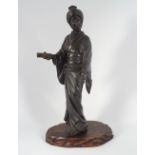 JAPANESE MEIJI PERIOD BRONZE SCULPTURE