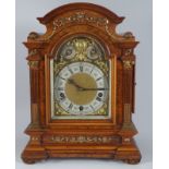 19TH-CENTURY BURR WALNUT CASED BRACKET CLOCK