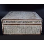 NINETEENTH-CENTURY ANGLO-INDIAN MOTHER OF PEARL INLAID BOX