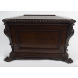 LARGE WILLIAM IV OAK WINE COOLER