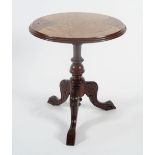 VICTORIAN WALNUT AND MARQUETRY WINE TABLE