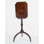 GEORGE III MAHOGANY AND INLAID WINE TABLE