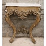 19TH-CENTURY GILT CONSOLE TABLE