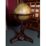 LIBRARY TERRESTRIAL GLOBE ON STAND