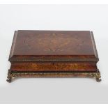 19TH-CENTURY FRENCH KINGWOOD & MARQUETRY BOX