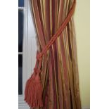 PAIR OF SPIRAL ROPED CURTAIN TIES