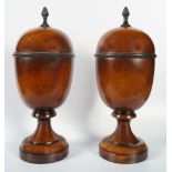 SET OF 2 NEO-CLASSICAL LIDDED URNS