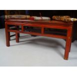 CHINESE LACQUERED HARDWOOD STOOL