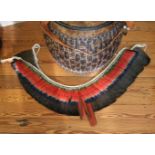 AFRICAN FEATHERED CEREMONIAL BREAST SASH