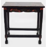 CHINESE QING LACQUERED TABLE