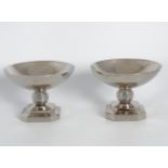 PAIR OF DESIGNER PLATED SOAP BOWLS