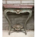 19TH-CENTURY FRENCH PAINTED CONSOLE TABLE