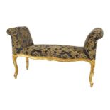 CHIPPENDALE CARVED GILT WOOD WINDOW SEAT