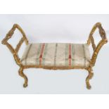 18TH-CENTURY CARVED GILTWOOD WINDOW SEAT