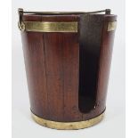 IRISH GEORGE III MAHOGANY PLATE BUCKET