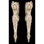 PAIR OF LARGE MOLDED COMPOSITE CORBELS