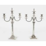 PAIR OF ORNATE ELKINGTON CANDELABRAS